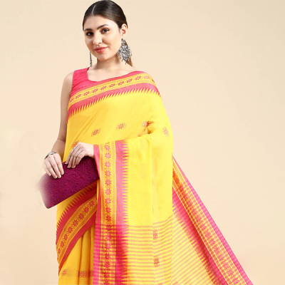 Star Motive Khadi Saree
