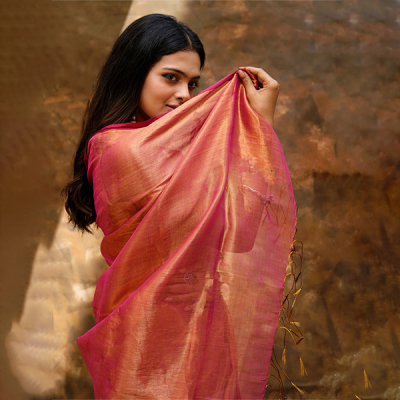 Tissue Khadi Saree