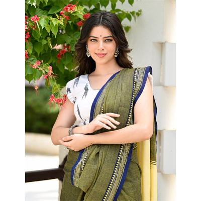 Small Border Khadi Saree
