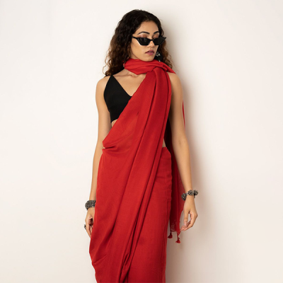 Solid Khadi Saree